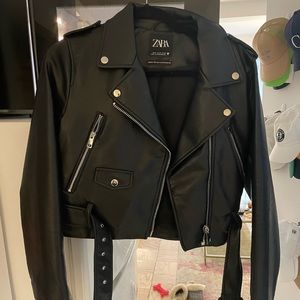 ZARA FAUX LEATHER JACKET